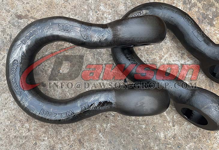 Grillete WLL grande con secci&oacute;n transversal circular, grillete de cuerpo redondo tipo perno de alta resistencia de acero de aleaci&oacute;n - Dawson Group Ltd. - F&aacute;brica de China, Proveedor