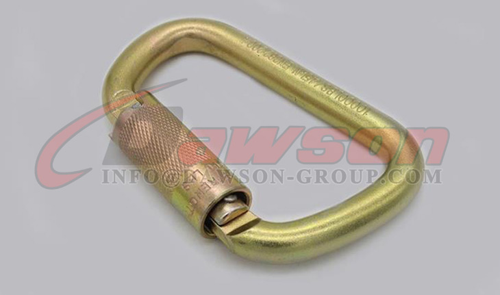DSJ-1077 Доступна гравировка Стальной карабин для скалолазания, Стальной карабин с тройным замком - Dawson Group Ltd. - Китайский завод, поставщик