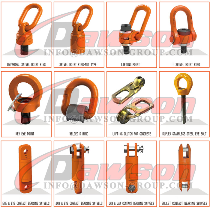 G80 Heavy Duty Bolt On D Ring Lifting Points, Grade 80 Lifting Points
