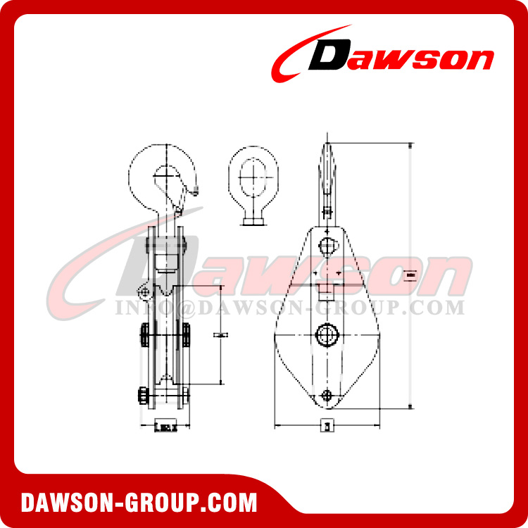 DS-HY、DS-HQ シリーズ シングル ホイール ブロック - Dawson Group Ltd. - 中国工場、メーカー、サプライヤー