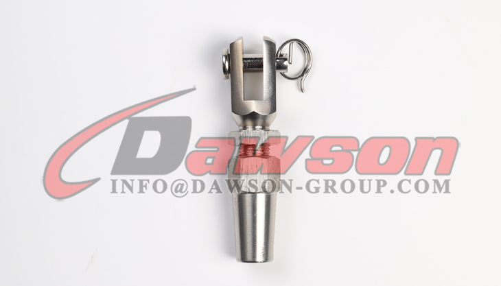 Terminal de horquilla sin estampado de acero inoxidable, AISI316, terminal de horquilla de mand&iacute;bula sin estampado SS316