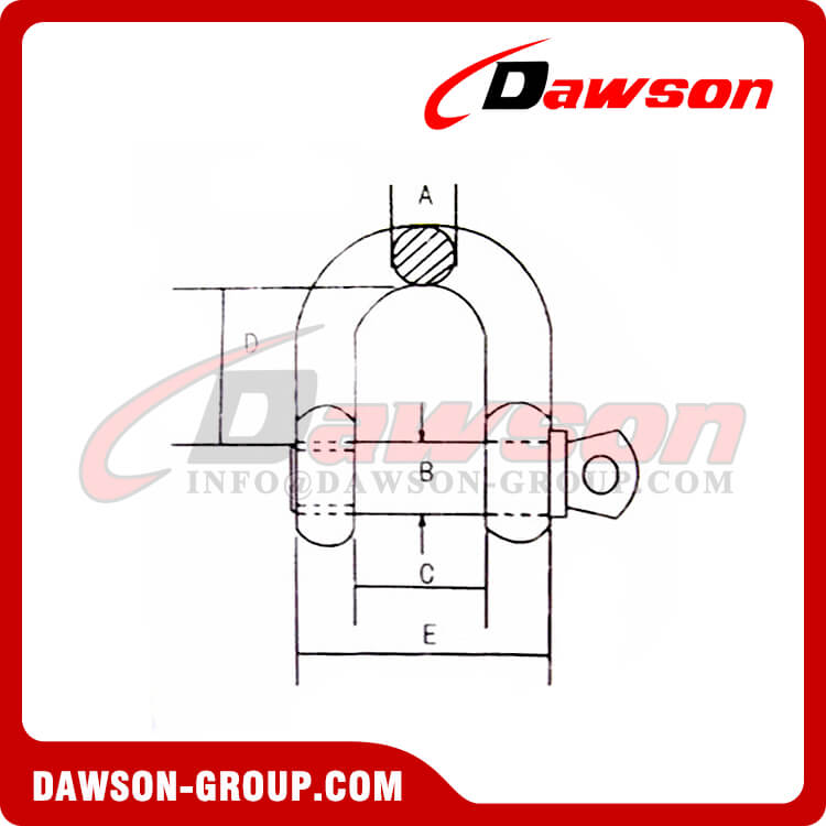US タイプ ディー シャックル - Dawson Group Ltd. - 中国メーカー、サプライヤー、工場