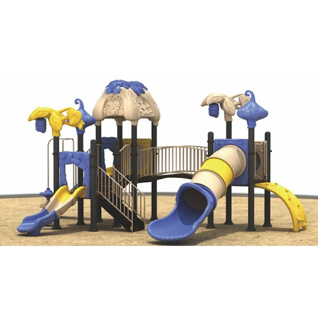 Großer Kinder-Dreifachrutschen-Tierspielplatz im Freien (ML-2003501)