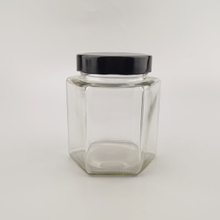 770ml Hexagon glass jar 