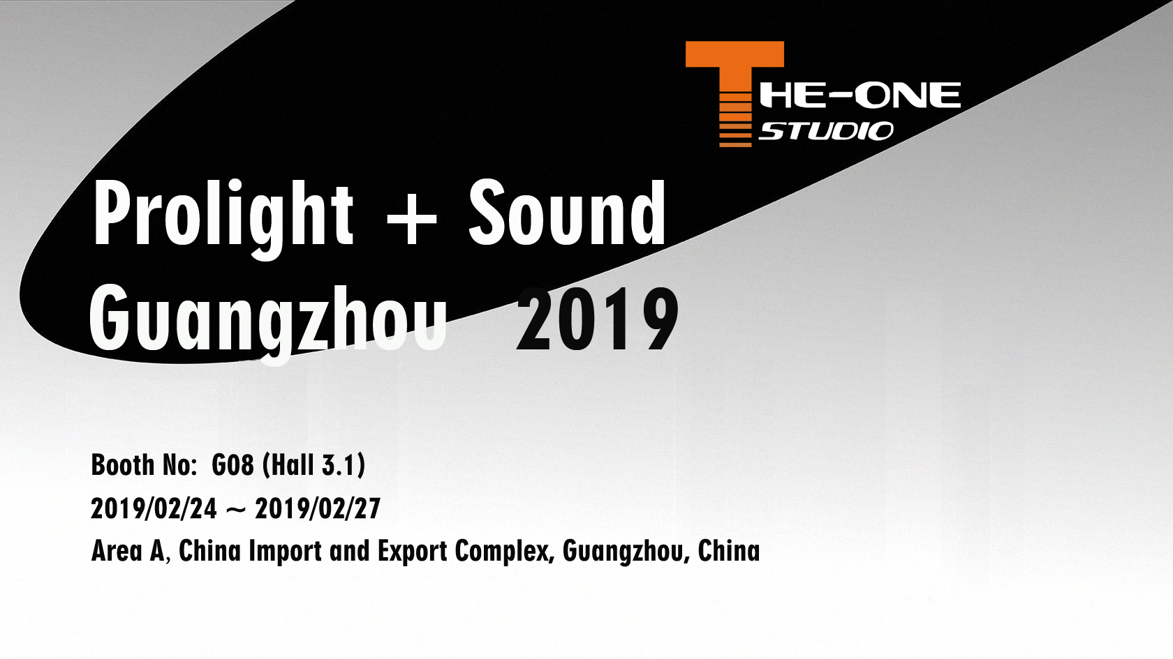 ¿Estás listo? 2019 Guangzhou Prolight + Sound te está esperando!