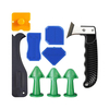 9 pcs/ set Caulk Finishing Tool Joint Sealant Silicone Grout Remover Angle Scraper with Caulking Nozzle Applicator