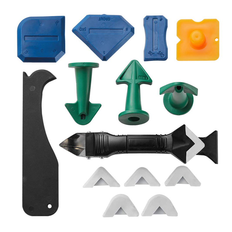 3 in 1 Silicone Caulking Tool Grout Sealant Angle Silicone Scraper Caulk Remover