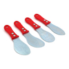 Red Metal Caulking Grouting Tool Finishing Cleaning 4pcs Set Sealant Scraper Kit for Exterior/ Curtain Wall