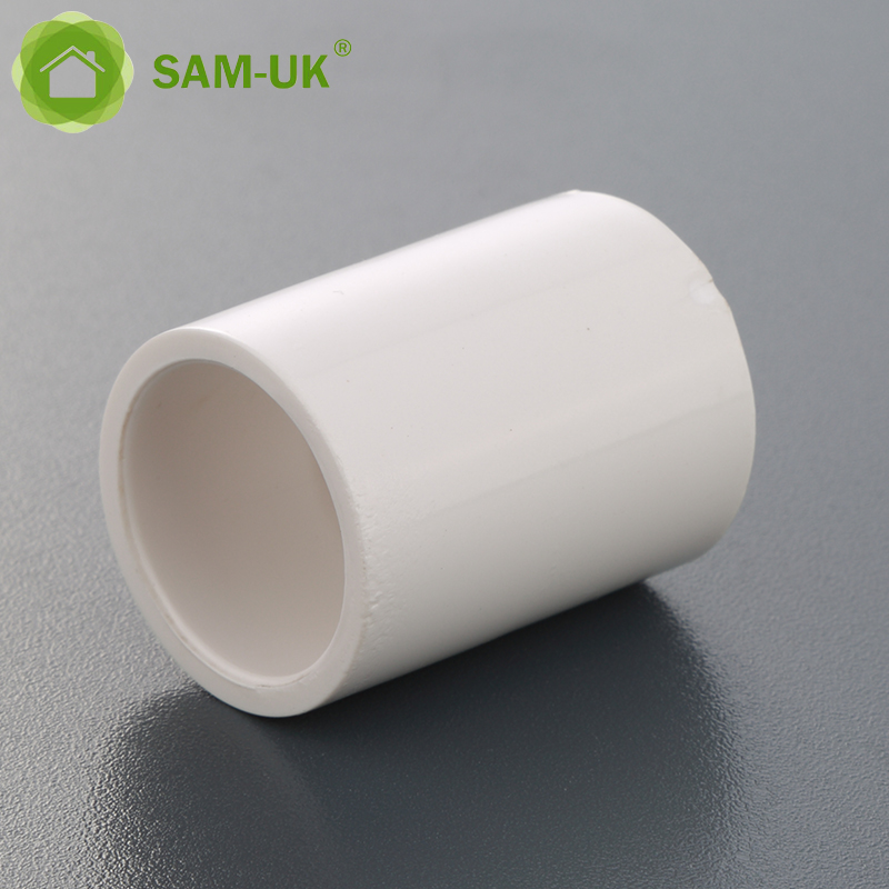 Sam-uk Fábrica al por mayor de plástico de alta calidad de 1 pulgada pvc tubería accesorios de plomería fabricantes acoplamiento de pvc