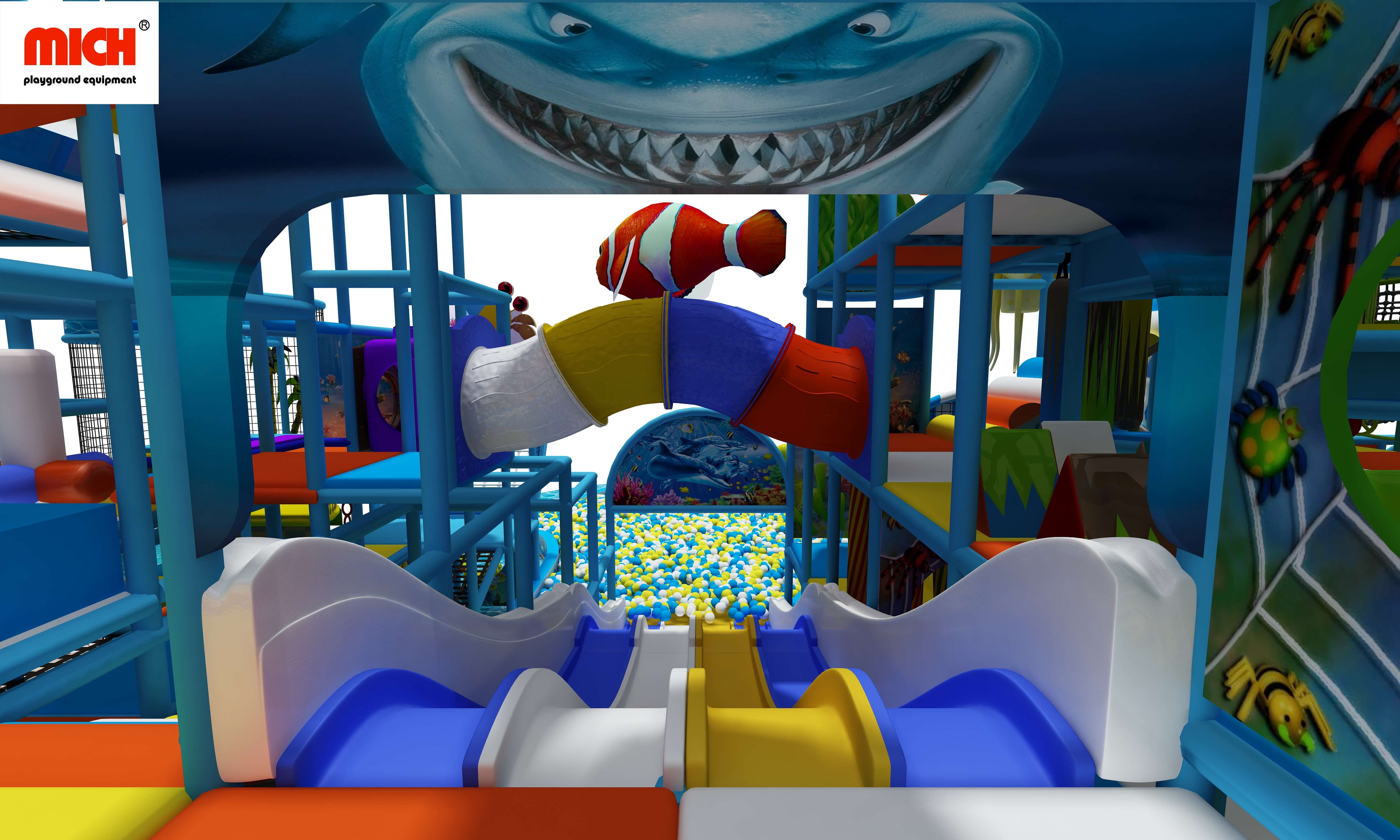 Niños temáticos de Aquarium Indoor suave parque infantil
