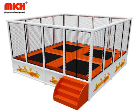 25 metros cuadrados Pequeño parque de trampolín de la puerta con cremallera