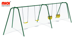 Color personalizado para niños al aire libre cuatro asientos swing swing a la venta