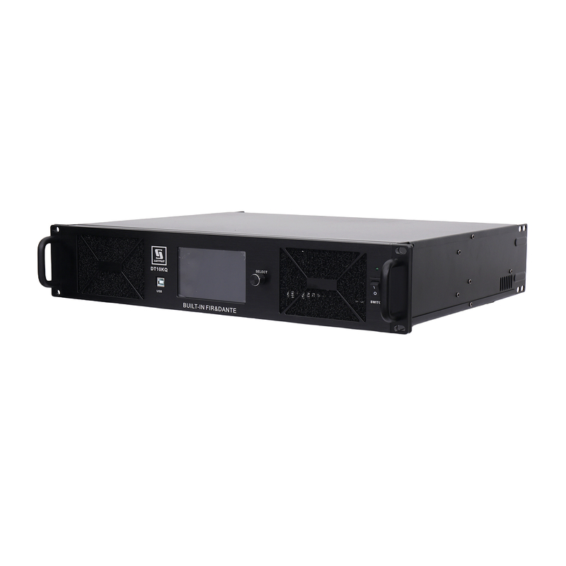 DT10KQ Professional 4 Channel 10000W DSP FIR Power усилитель с Dante