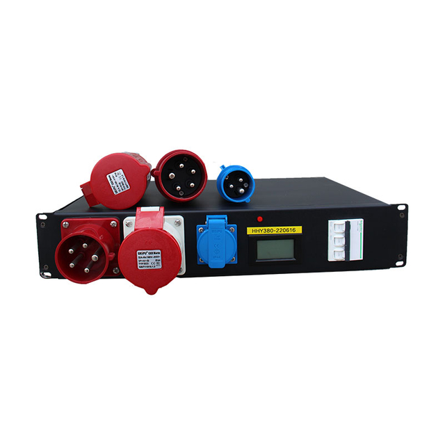 Caixa de distribuição de energia HHY-380 2U Rack de 6 canais para áudio profissional