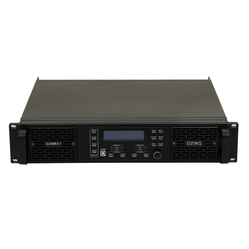 D20KQ 4 Kanal Klasse D Digital DSP -Verstärker 16000W für Subwoofer 