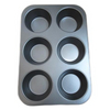 Alloy Steel 6 Jumbo Cup Nonstick Muffin Balking Pan Tray