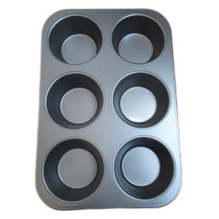 Alloy Steel 6 Jumbo Cup Nonstick Muffin Balking Pan Tray