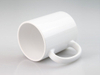 11oz Ceramic Porcelain Stoneware Blank Sublimation Mug, Plain White