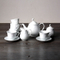 15pcs Porcelain Embossed Tea Set