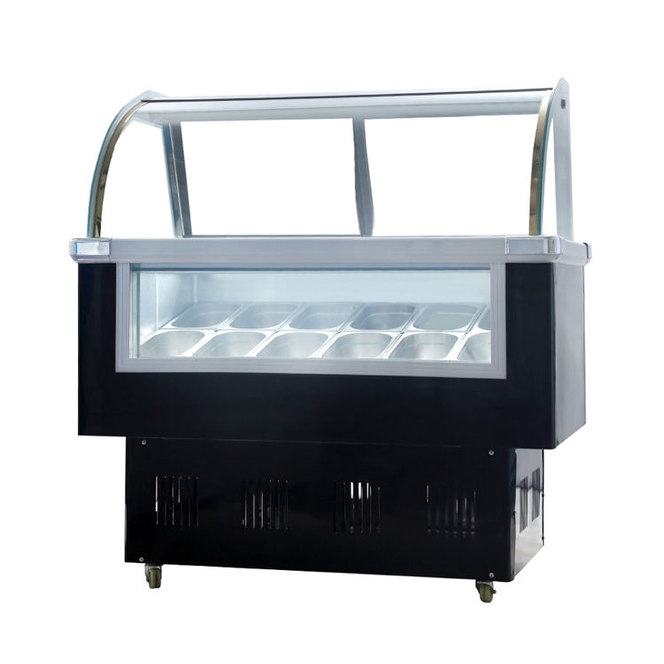 Refrigeration Equipment Gelato Ice Cream Fridge Commercial Chest Ice Cream Display Showcase Refrigerator Freezer