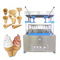 40 Heads Sugar Cone Ice Cream Waffle Cone Machine Dst-40