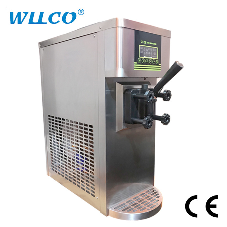 Counter Single Handle Automatic Portable Soft Ice Cream Machine