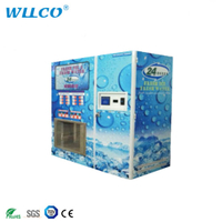 RO Purification 9 Stage Filtration Auto Bag Ice Cube Water Vending Machine