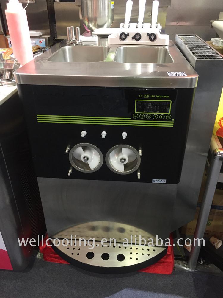 Countertop Table Soft Ice Cream Rainbow Frozen Yogurt Machine