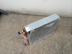 Condensateur à ailettes en aluminium, condenseur à tube de cuivre de réfrigération