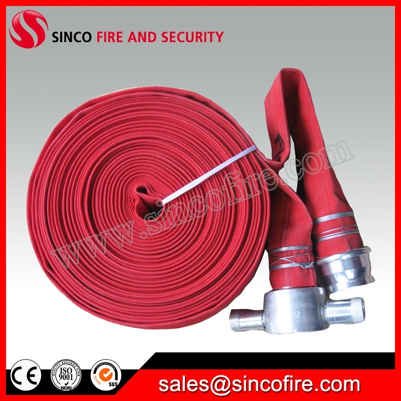 Red Color Fire Hose with BS Fire Hose Couplings