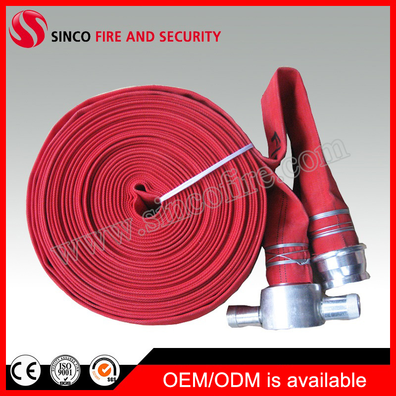 Red Fire Hose with John. Morris BS Fire Hose Coupling