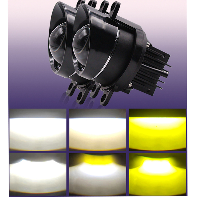 3 colours LED projector fog light 008