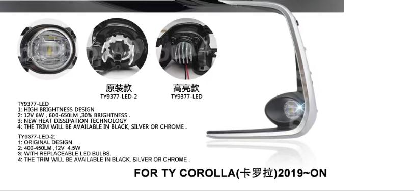 Toyota corolla LED fog light