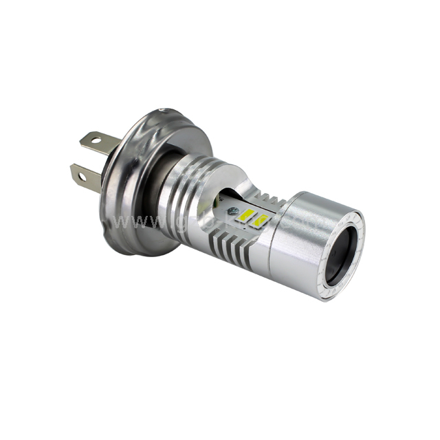  25Watts 2500LM 6000-6500K CSP3570 angel eye built-in P45T motorcycle LED headlight bulb