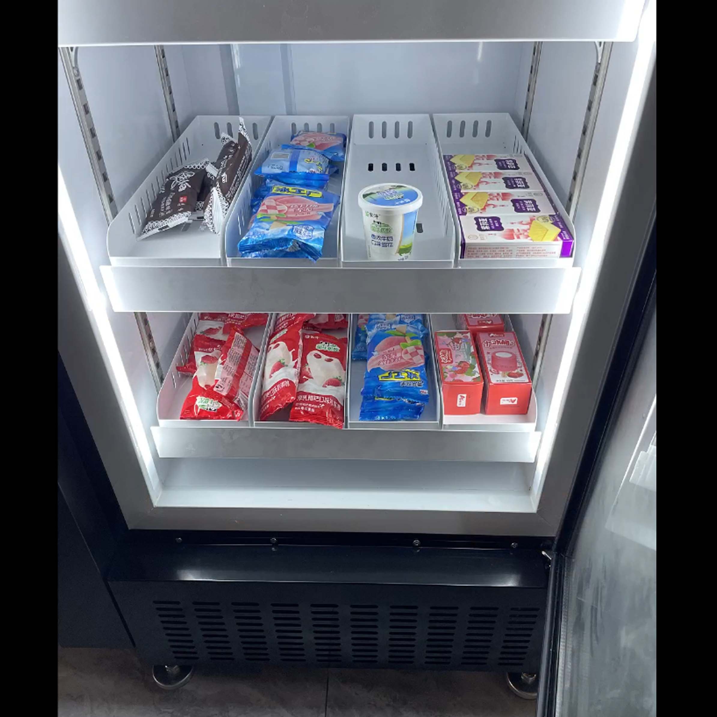 Máquina expendedora de congelador y pesaje inteligente ZV-428FW | Gabinete congelado a -20°C