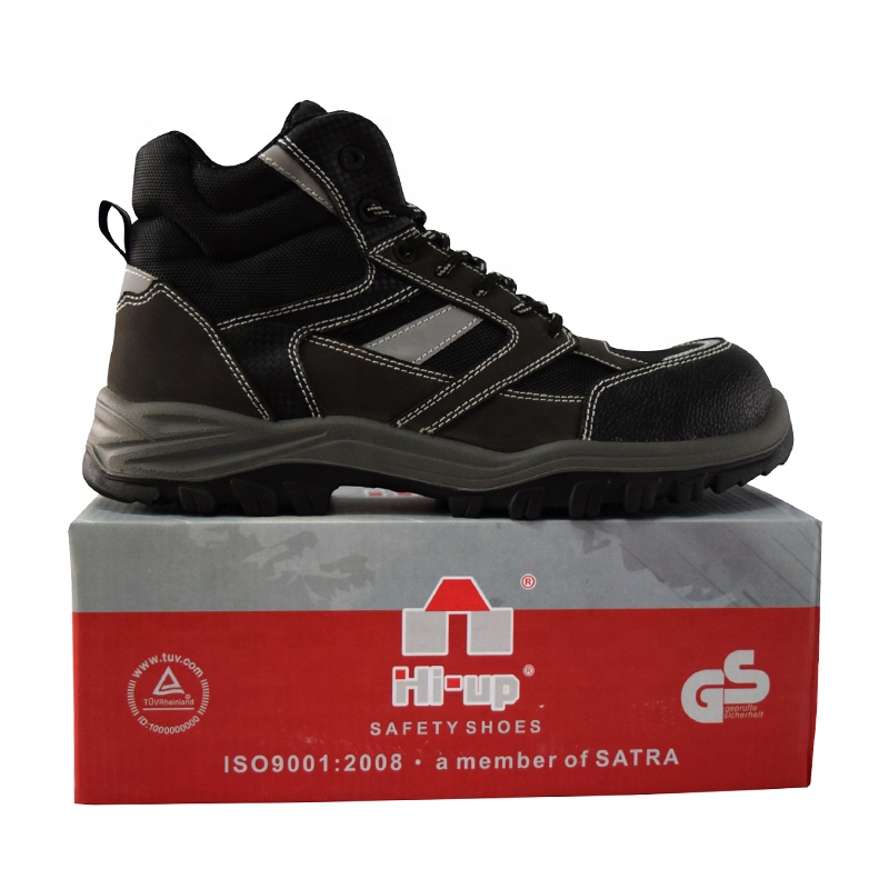 High cut oil proof genuine leather puncture proof water resistant steel toe rigger safety shoes