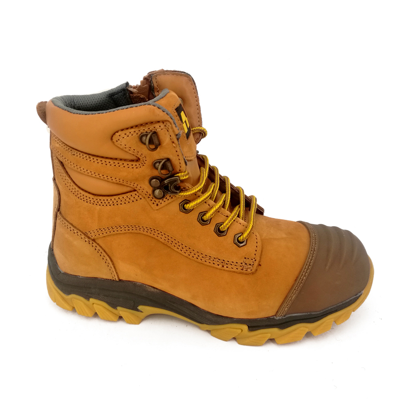 breathable honey color genuine leather nubuck steel toe jogger heavy duty Safety Shoes safety welding shoes for welder