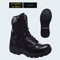 China good quality hot selling high cut fiber glass black leather military tactical boots safety shoes Botas de Seguridad