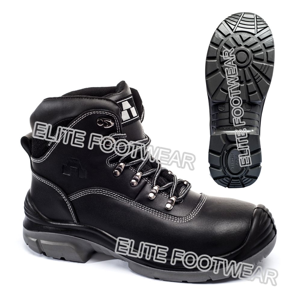 manufacturer waterproof construction security industrial high top steel toe leather men working safety shoes Botas de Seguridad