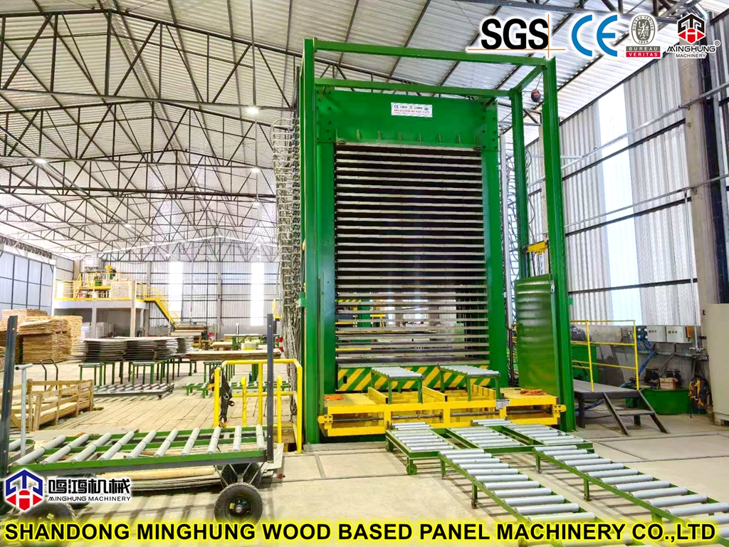 China MINGHUNG Hot Press untuk produksi kayu lapis
