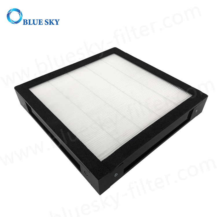 Filtros de purificador de aire de fibra de vidrio con marco de plástico de 290X290X50mm