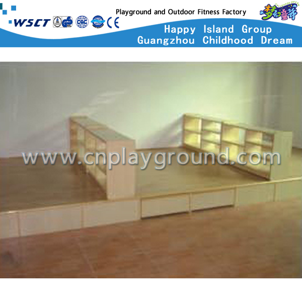 优惠实木学步床带柜幼儿园家具 (M11-07804)