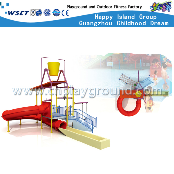  出售户外儿童水上乐园滑梯设备 (HD-6601)