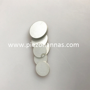 Disco de cerámica piezoeléctrico de electrodo plateado para el transductor de humidificador