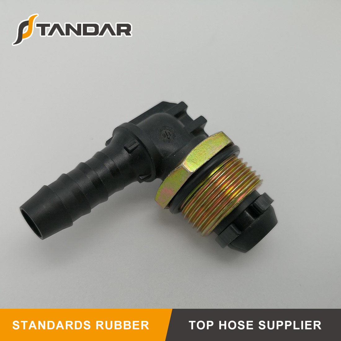 Conector de codo de acoplamiento neumático para línea de frenado de aire