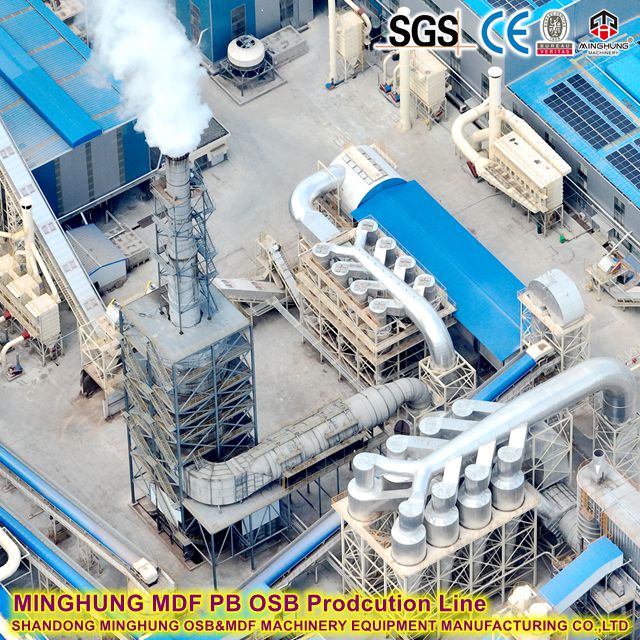 1000 m³/hari 6mm lini produksi MDF yang cepat berpotongan cepat 
