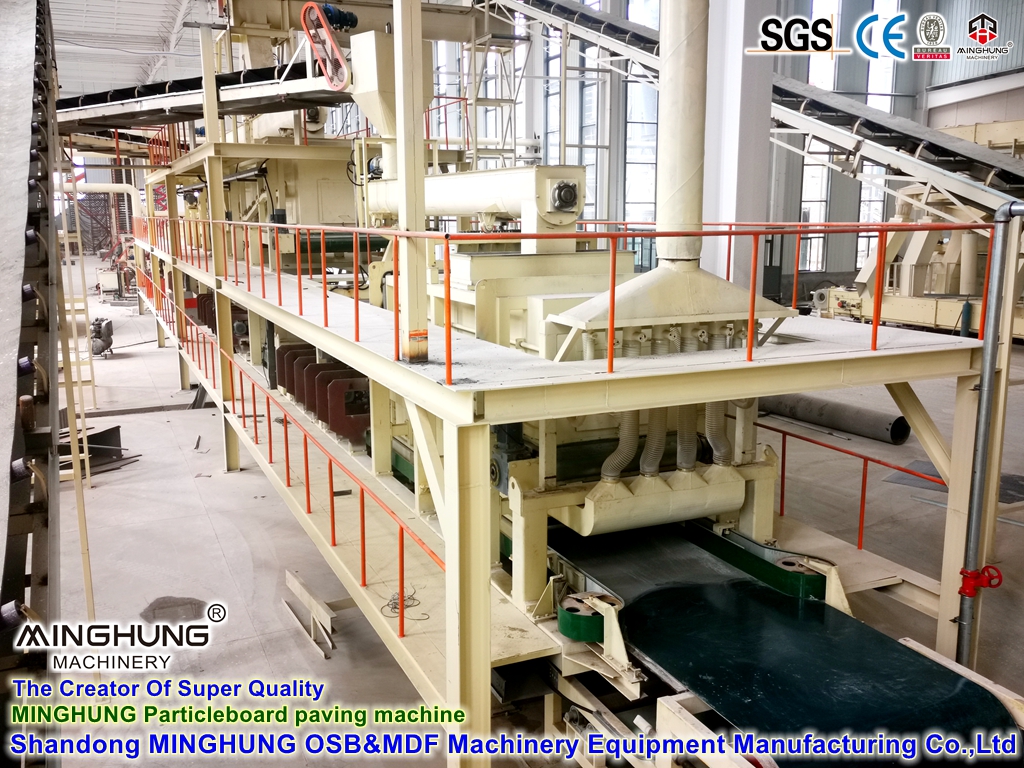 Chipper Pasokan Langsung Pabrik, Pengering, Mixer Perekatan: Lini Mesin Produksi MDF / OSB / Particleboard