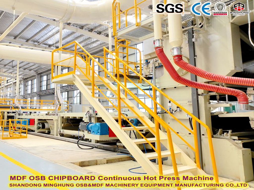 MDF OSB Chipboard Mesin Press Panas Berkelanjutan