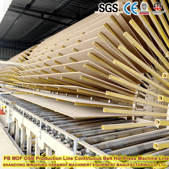 PB MDF OSB Jalur Produksi Lini Mesin Press Panas Berkelanjutan
