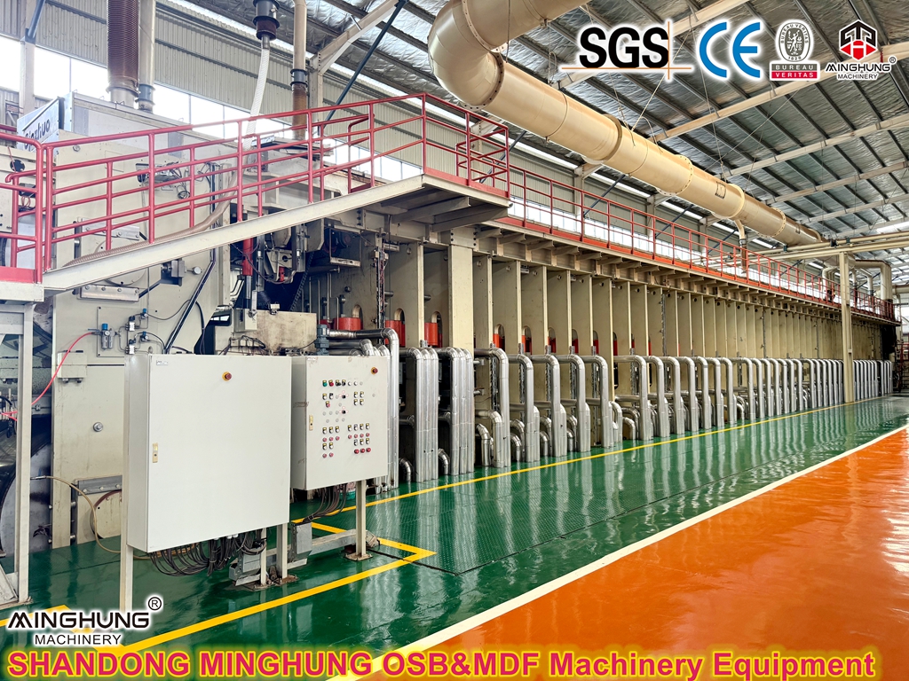 Conti-roll hot tekan untuk membuat chipboard osb mdf